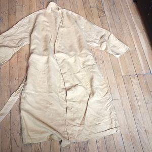 Stone Washed pure linen robe